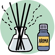 イラスト：香りを楽しむ